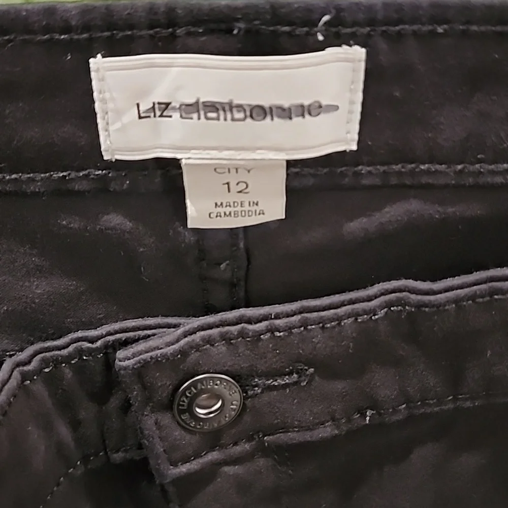 Liz Claibourne Black City Pants - Picture 2 of 2